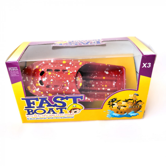 قایق بخار تندر سایز مینی رنگ قرمز