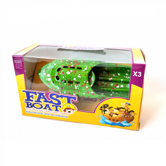 قایق بخار تندر سایز مینی رنگ سبز