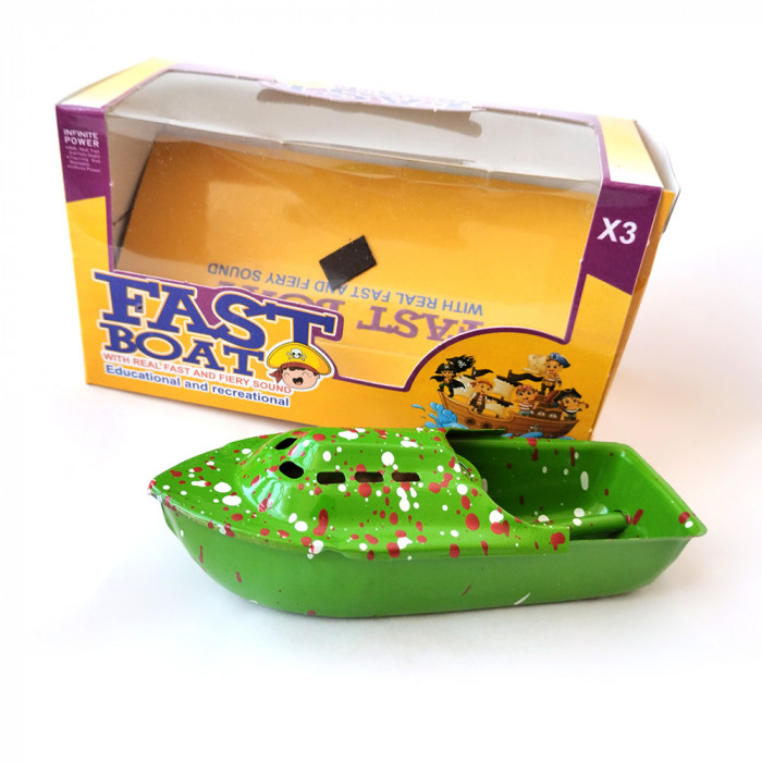 قایق بخار تندر سایز مینی رنگ سبز