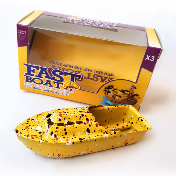 قایق بخار تندر سایز مینی رنگ زرد