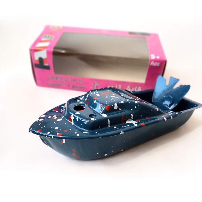 قایق بخار تندر سایز بزرگ رنگ آبی تیره