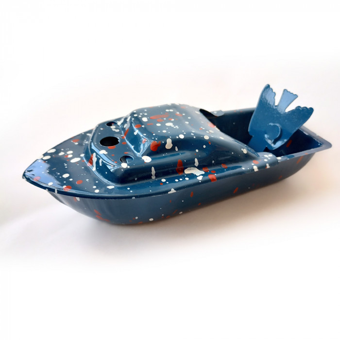 قایق بخار تندر سایز بزرگ رنگ آبی تیره